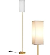 GOEBLESON Dimmable Floor Lamp for Living Room, Corner Floor Lamp with Remote, 66'' Standing Tall ...