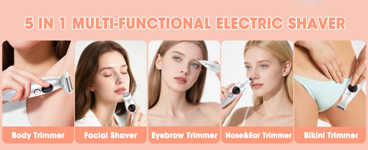 5 IN 1 MULTI-FUNCTIONAL ELECTRIC SHAVER