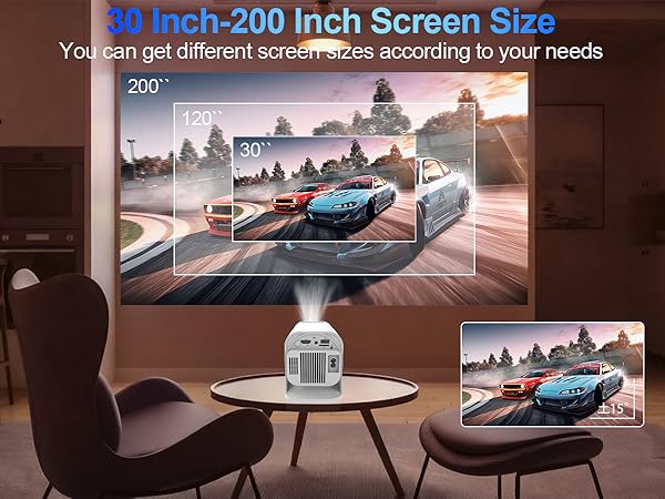 Mini Portable Projector with WiFi and Bluetooth