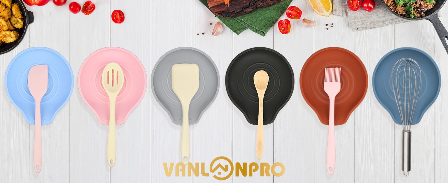 Kitchen Spoon Rest for Multiple Utensils