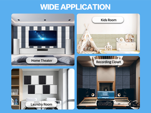 sound panels white and black