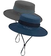 HONGTEYA Kids Sun Hat UPF 50+ Toddler Summer Bucket Hat Outdoor Fishing Safari for Boys Girls Age...