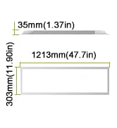 YXL 1x4 LED Flat Panel Light, Drop Ceiling Lights Fixture, Selectable Features, 20W/25W/30W/35W/4...