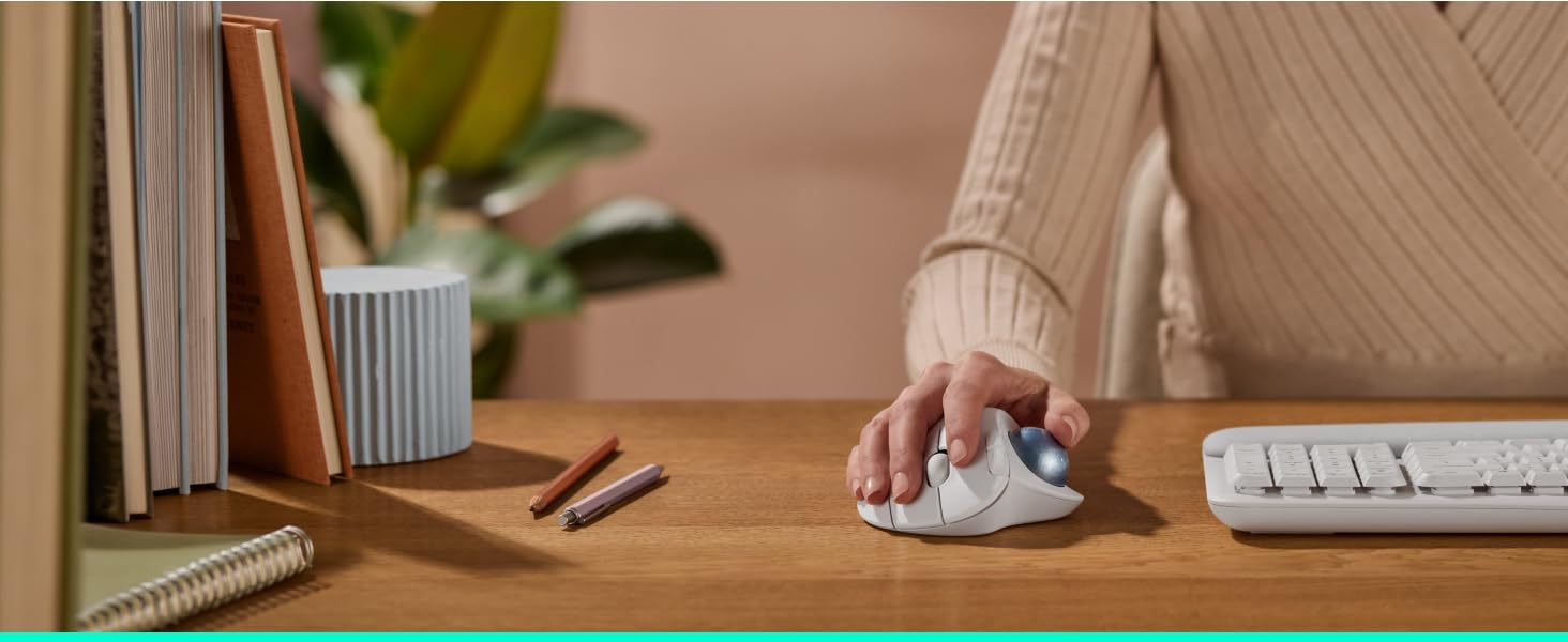 Logitech ERGO M575S Wireless Trackball Ergonomic Mouse