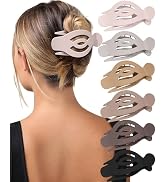 AWAYTR 6Pcs Upgrade Large Flat Hair Claw Clips for Women Girls, 5" Non-slip Duckbill Hair Clips f...
