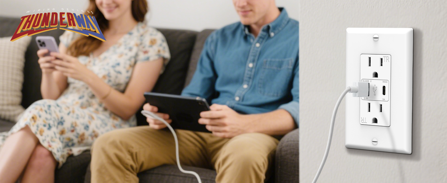 ThunderWay USB C Wall Outlet