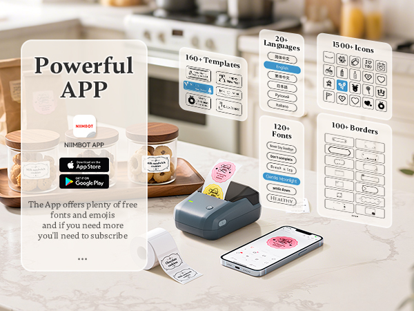 NIIMBOT B1 Label Printer with Multiple Templates
