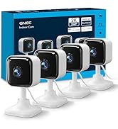 GNCC 2K Cameras for Home Security Indoor, 2.4G/5G Baby/Pet Monitor with Phone App, Mini Dog Camer...