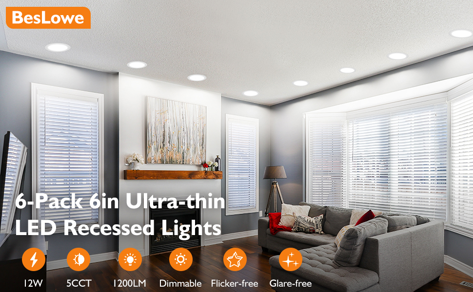 6 inch led recessed light