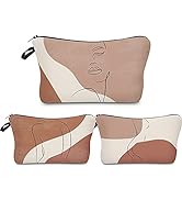 3Pcs/Set Makeup bags Line Art Printing Cosmetic Bag for Women Multifuncition Travel Toiletry Bag ...