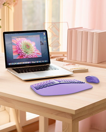 Ergonomic Wireless Keyboard Mouse