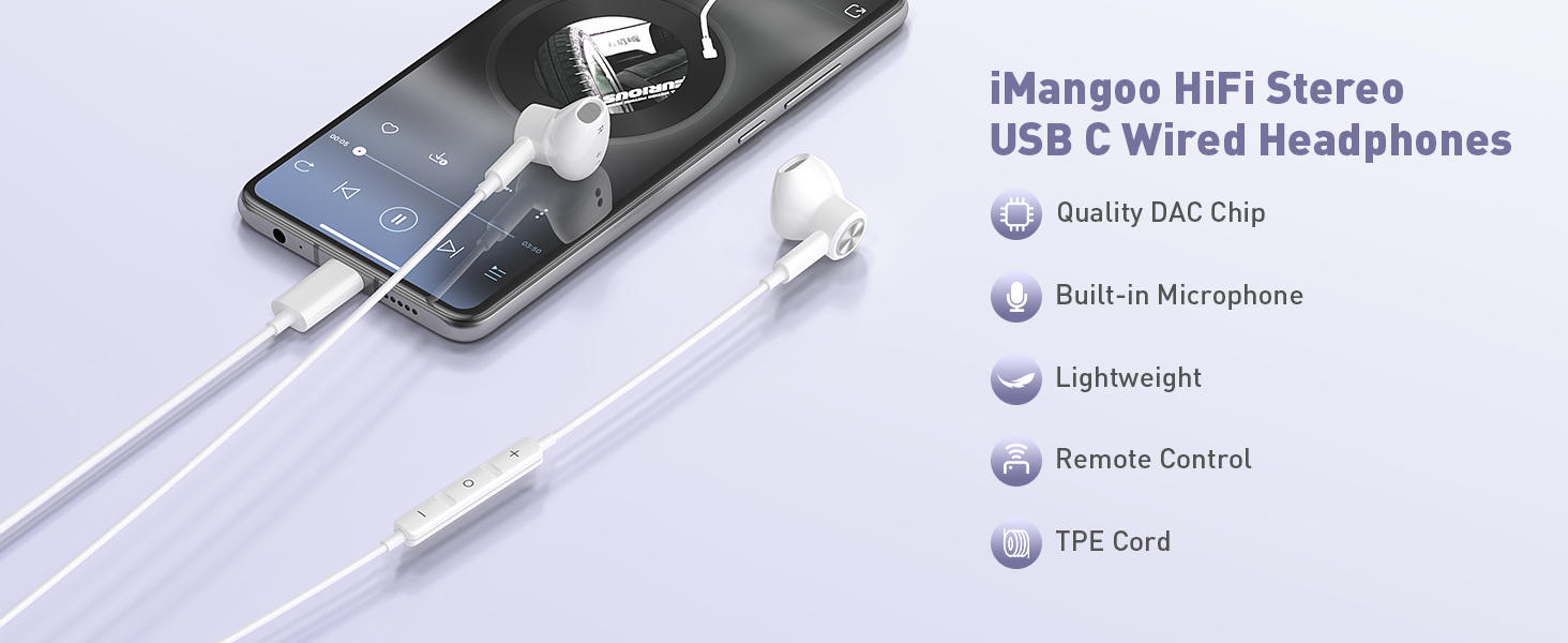 wired earbuds usb c headphones