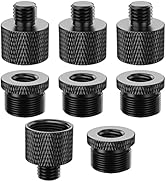 Mic Stand Adapter 5/8 Female to 3/8 Male and 3/8 Female to 5/8 Male Screw Thread Adapter for Trip...