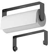 Mbillion Paper Towels Holder Under Cabinet Wall Mount and Self-Adhesive Paper Towel Rack for Kitc...