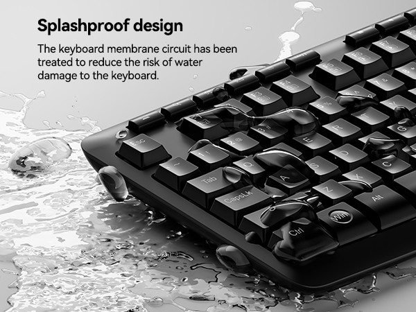splashproof design