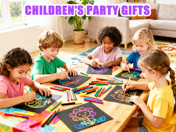 Cityrosy Scratch Art Paper Rainbow