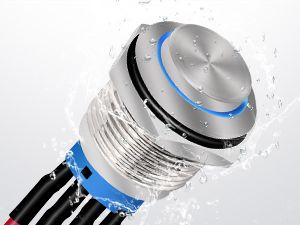 12mm Push Button Switch 5PCS with Pre Wired Harness 12V 24V Stainless Steel Self Locking