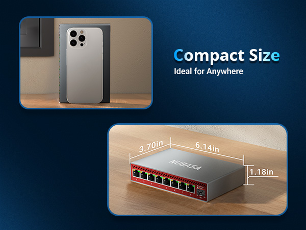 compact size network switch 2.5 gigabit