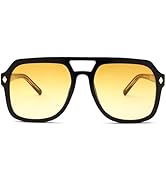 Pro Acme Vintage Oversized Aviator Sunglasses Trendy Retro 70s Sunglasses for Women Men