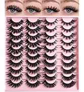 FARRED Lashes Wispy False Eyelashes 4 Styles Cat Eye Fake Lash Strips Big Fluffy Fox Strip Eyelas...
