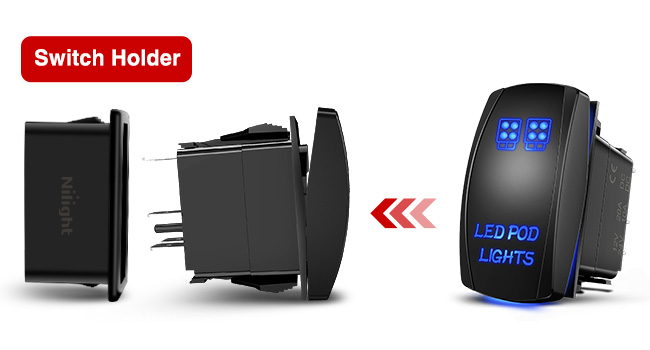 LED Pod Lights Rocker Switch