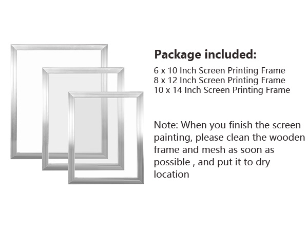 Screen Printing Frames 