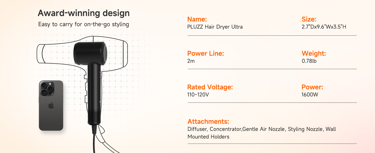portable hair dryer