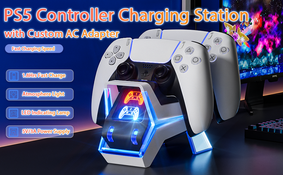 PS5 Controller Charging Station
