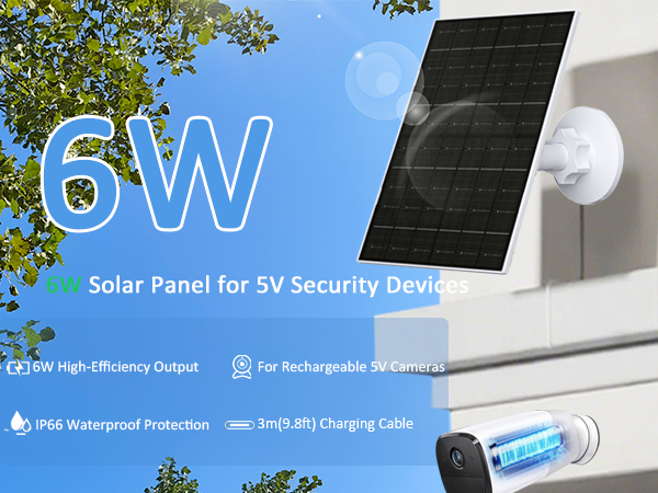 Solar Panel for Security Camera