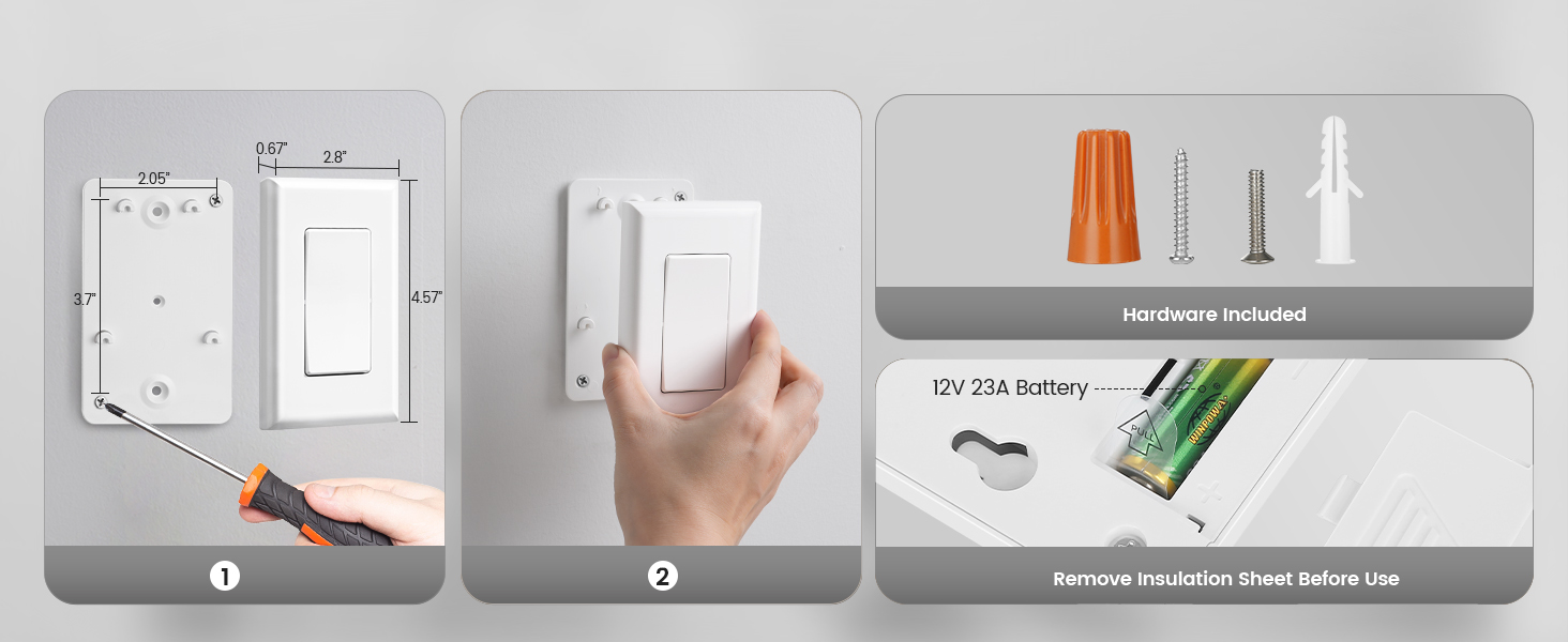 hardwired light remote control