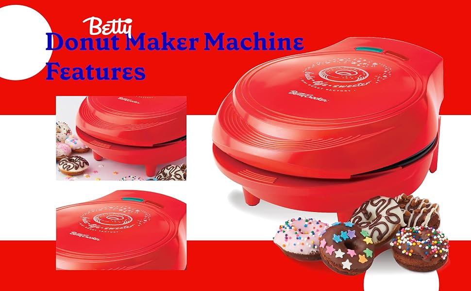 appliances red doughnut factory mini waffles mini pancake tasty cookware mini waffle maker pancake