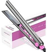 Hair Straightener and Curling Iron 2 in 1 Flat Iron Hair Straightener Ceramic Extra-Long Plates S...