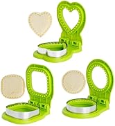 Uncrustable Sandwich Cutter and Sealer for Kids Lunch, Stainless Steel Sandwich Maker with Heart,...
