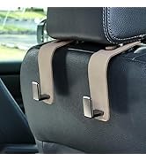 Toiyason Car Seat Back Hook Metal with Suede Universal Vehicle Headrest Hangers Interior Storage ...