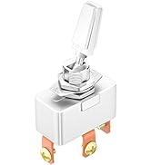 DaierTek 50A 12V DC Heavy Duty Toggle Switch 3 Position 50 Amp Toggle Switch 3 Way Automotive Car...