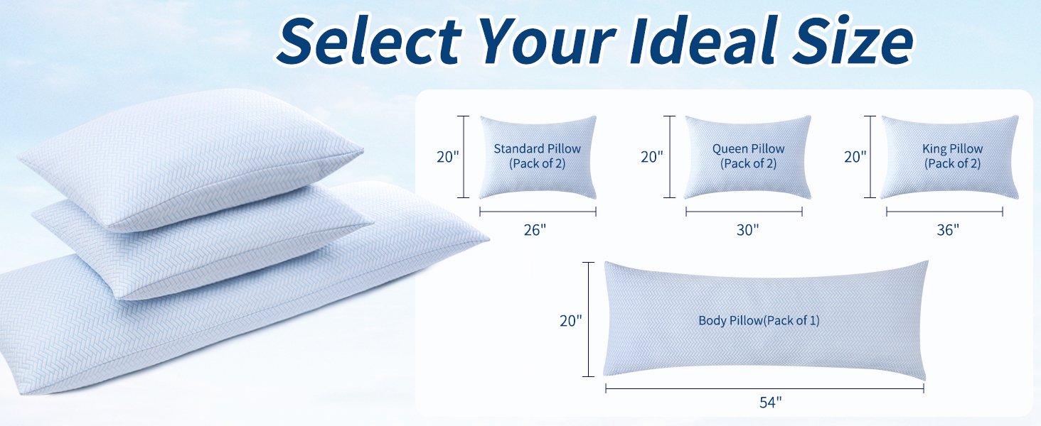 cooling pillow bed pillows for sleeping memory foam pillows 2 pack