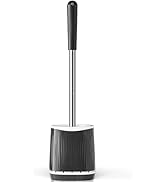 TRENTI Toilet Brush, Toilet Brush and Holder Set, Bristles Toilet Bowl Brush Head with Ventilated...