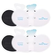 EASY@HOME Adhesive Electrode Pads: 4-Pack, 6.5" x 3", Reusable - Upgraded Conductive Area ETP015B