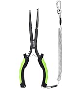 Booms Fishing F03 Fishing Pliers, 9 in Long Nose Hook Remover
