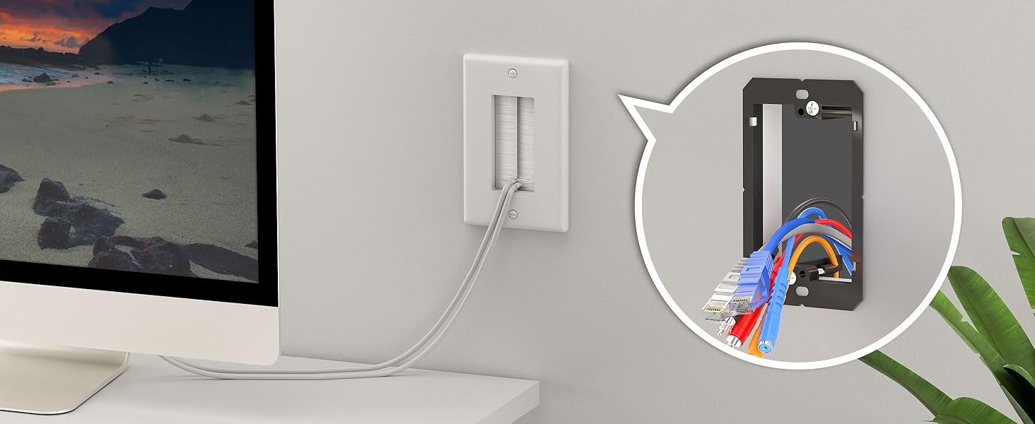 outlet covers wall plate low voltage wire tv cable hider recessed outlet wall plug covers 