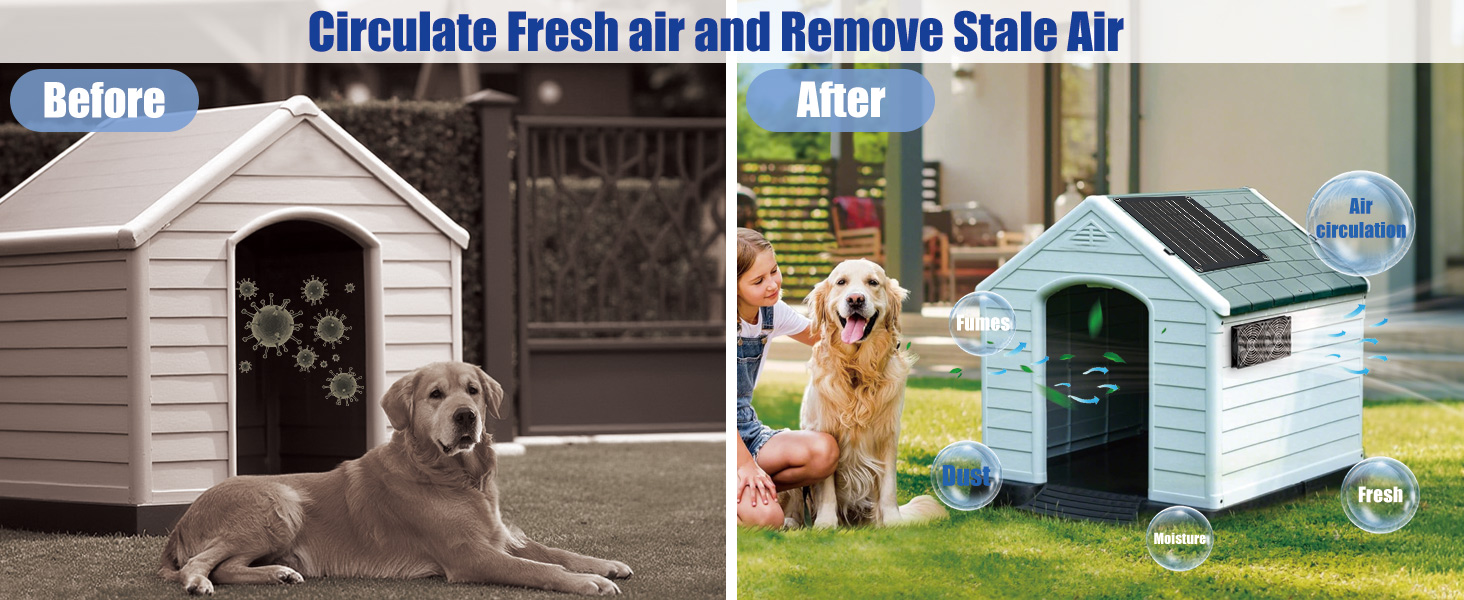 Solar Exhaust Intake Fan Kit 4.7 inches