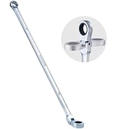 toolant 10mm Extra Long Ratcheting Wrench, Flex Head &amp; Fixed Offset Head Double Box End Combinati...