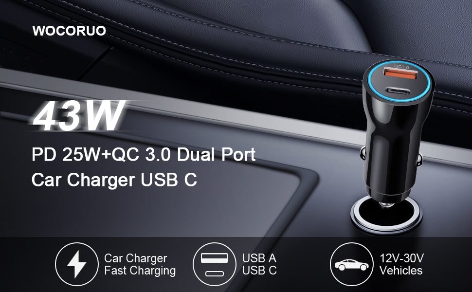 usb c car charger 