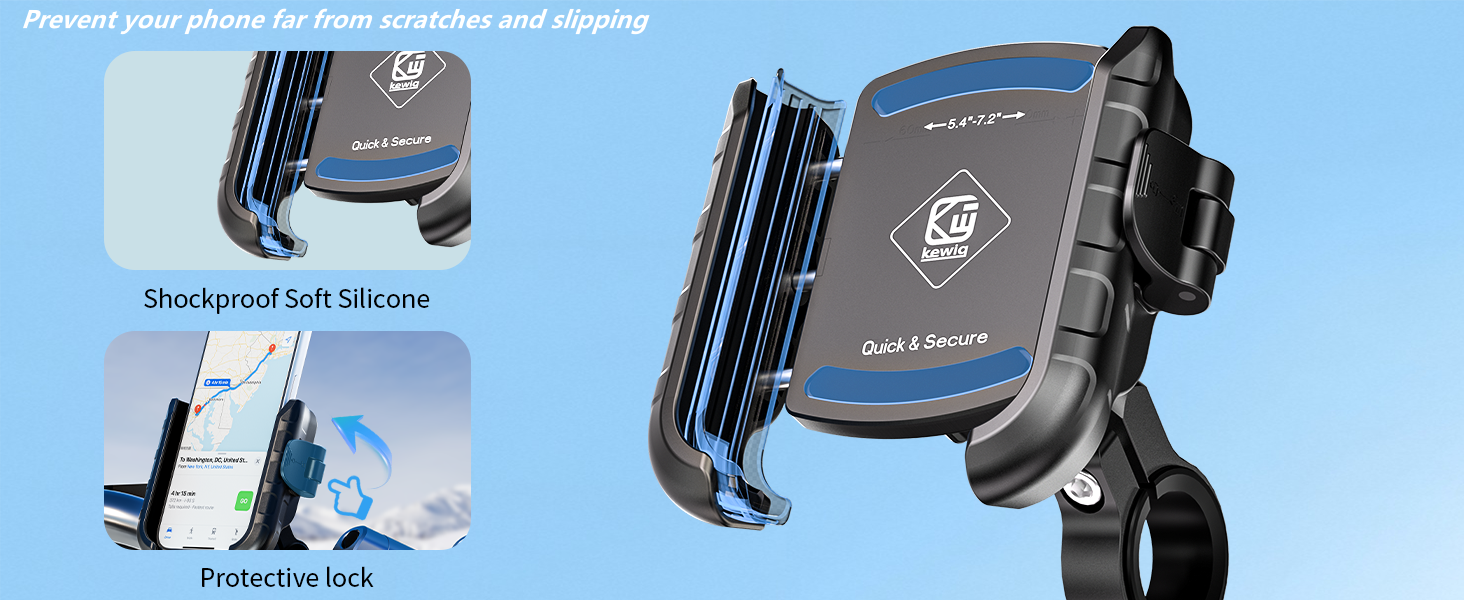 Motorcycle phone holder