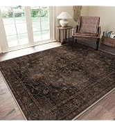 GENIMO 5x7 Area Rugs for Living Room, Machine Washable Rug, Non Slip Indoor Vintage Rug, Low Pile...