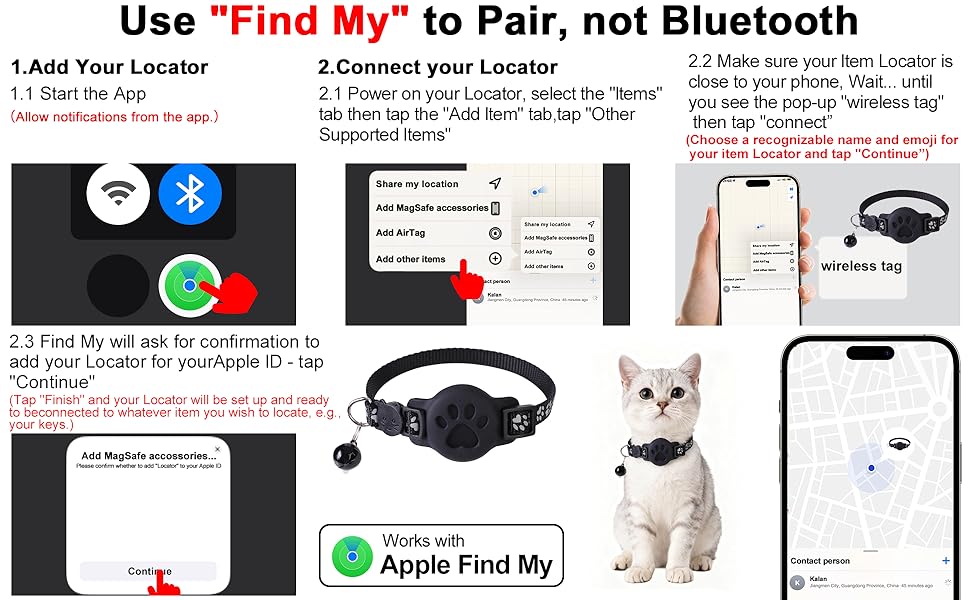 GPS Cat Collar,breakaway cat collars,cat collar with bells,cat tracker collar,kitten collars