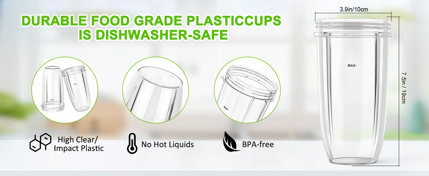 nutribullet blender cups