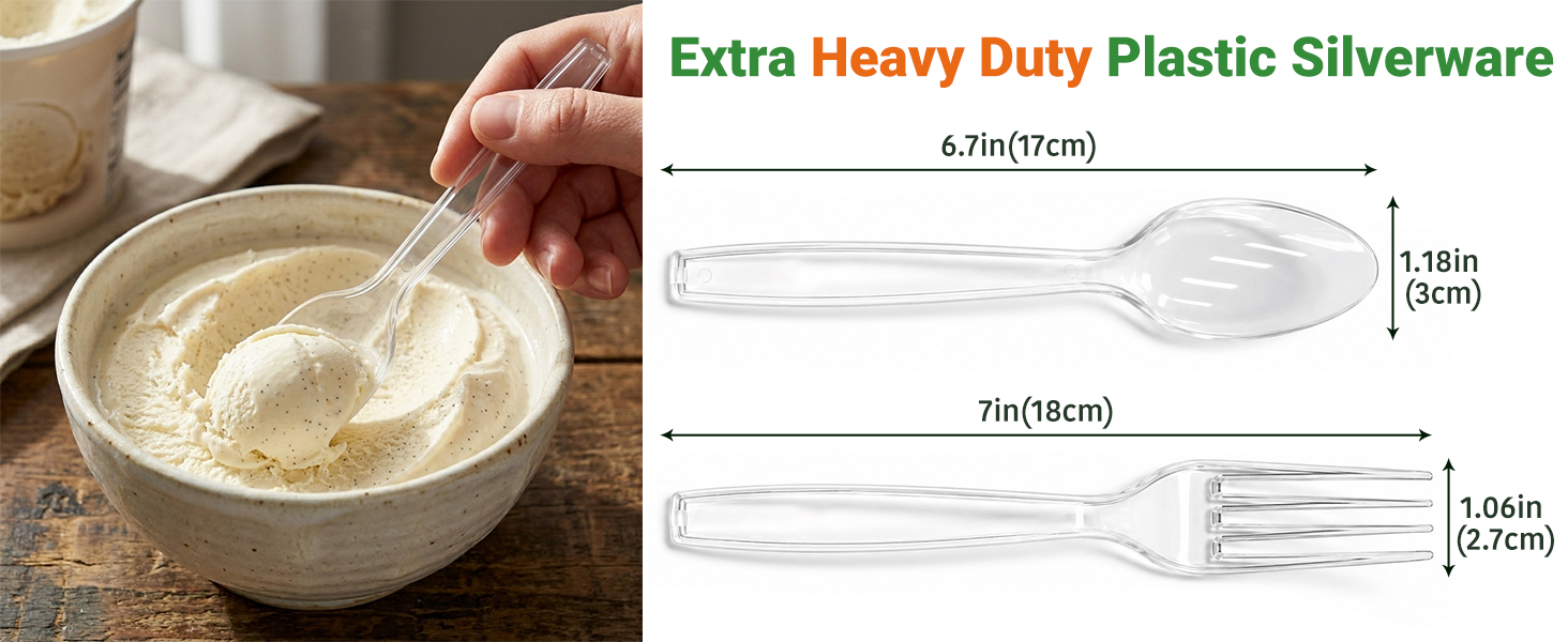 Heavy Duty Plastic Spoons &amp;amp; Forks