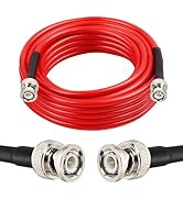 MOOKEERF BNC Male to BNC Male Coaxial Cable 50 ohm Ultra Low Loss RG8X Coax Cable BNC Cable for A...