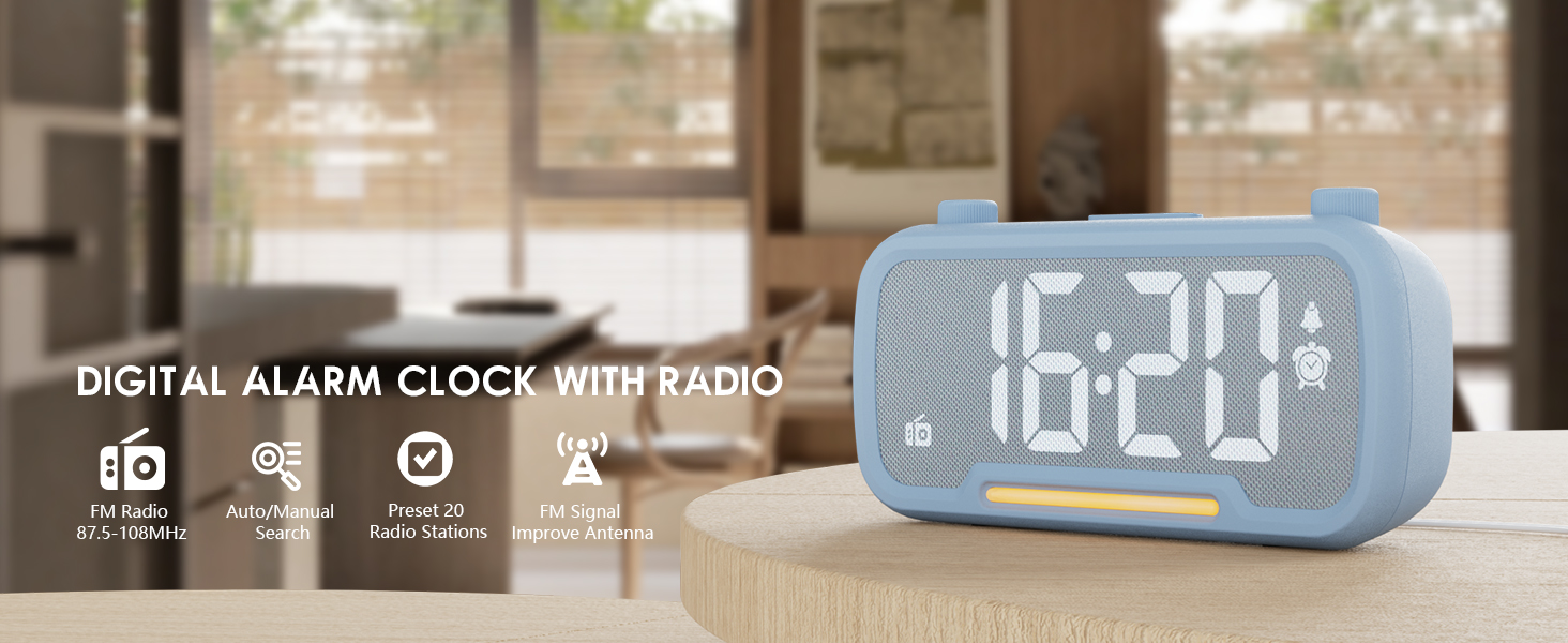 alarm clock with radio